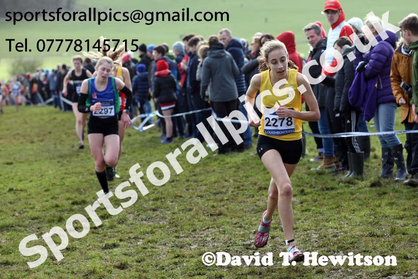 Womens under-17s 2019 British Athletics Inter Counties Cross Country, Prestwood Hall, Loughborough. Photo:  David T. Hewitson/Sports for All Pics